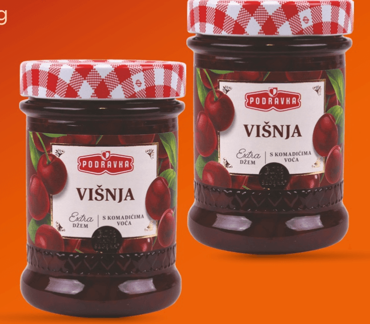 Podravka Džem extra višnja 320 g - Akcija u trgovini Studenac