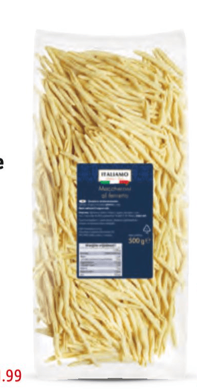 ITALIAMO Maccheroni al Ferretto 500 g - Akcija u trgovini Lidl
