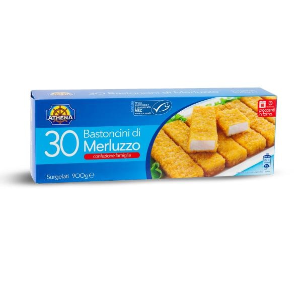 Panirani riblji štapići 30 KOM, 900 g Athena - Akcija u trgovini Eurospin