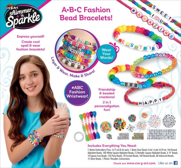 Set za izradu narukvica prijateljstva ABC Fashion 1 set Shimmer Sparkle Akcija u trgovini Interspar