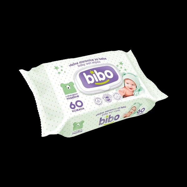 Bibo Dječje vlažne maramice 5 x 60 kom - Akcija u trgovini KTC