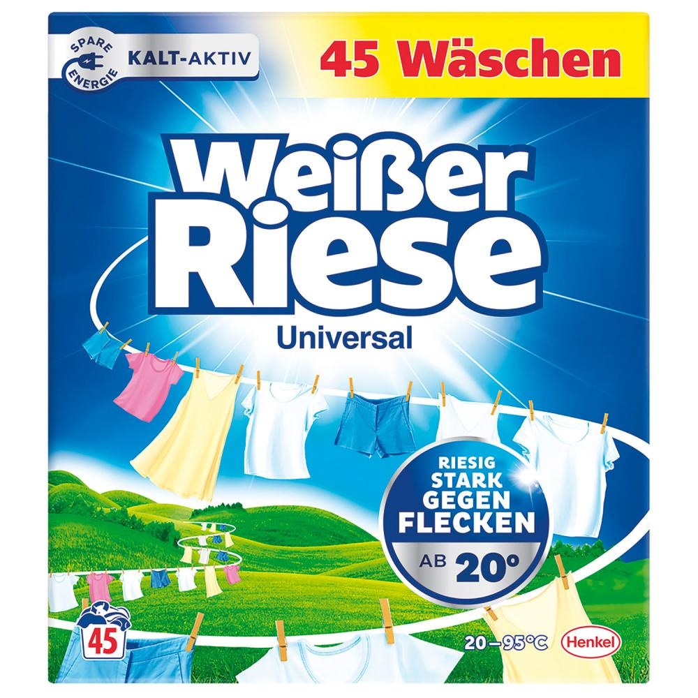 WEISSER RIESE Prašak, gel ili kapsule za pranje rublja 2,475-4,95 kg, 2,25-4,5 l, 40 kom - Akcija u trgovini Plodine