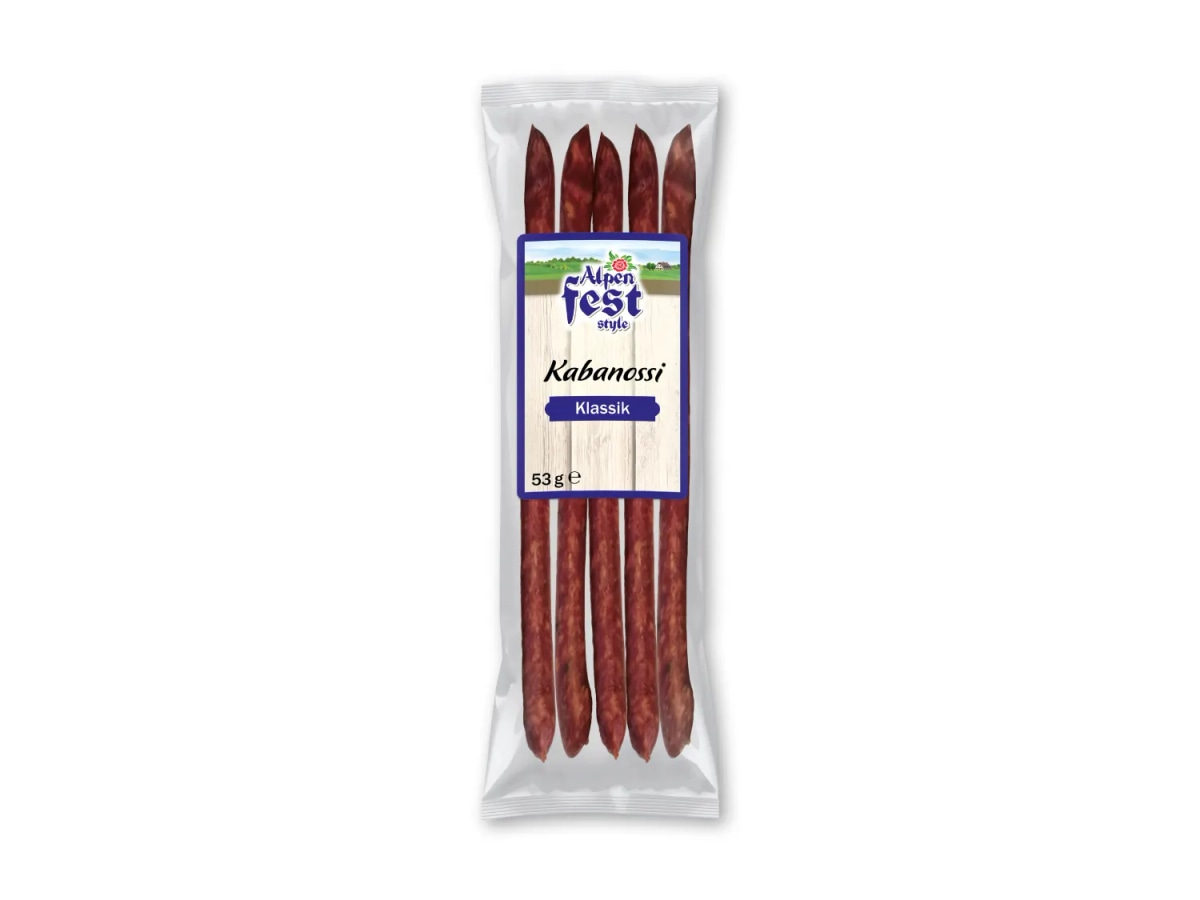 ALPENFEST Cabanossi kobasica 90 g - Akcija u trgovini Lidl