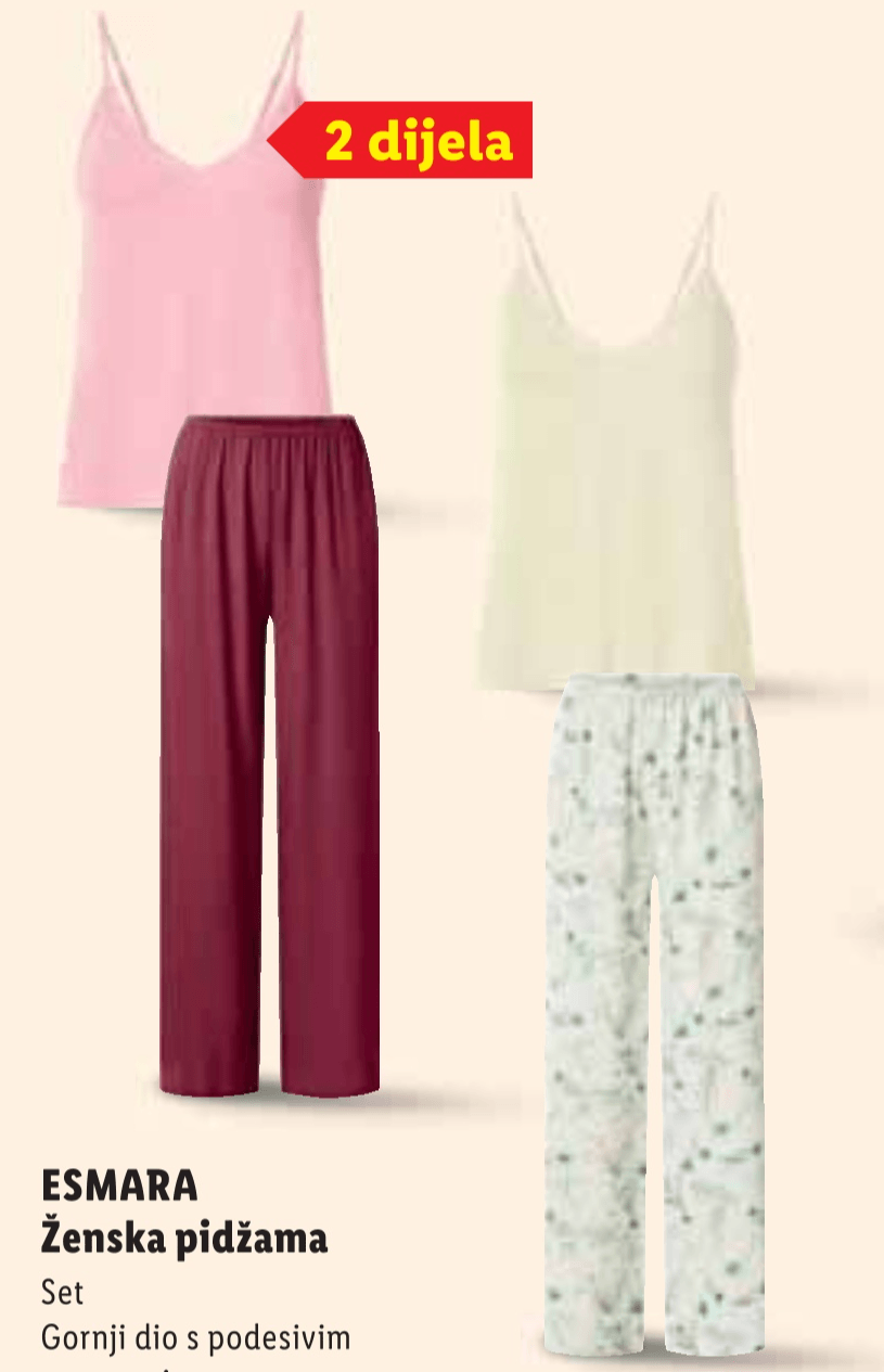Esmara Ženska pidžama Set - Akcija u trgovini Lidl
