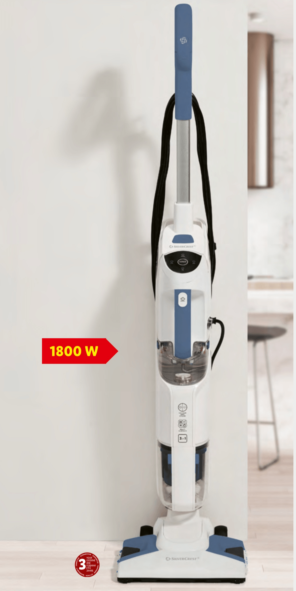 Silvercrest® 3 u 1 parni čistač - Akcija u trgovini Lidl