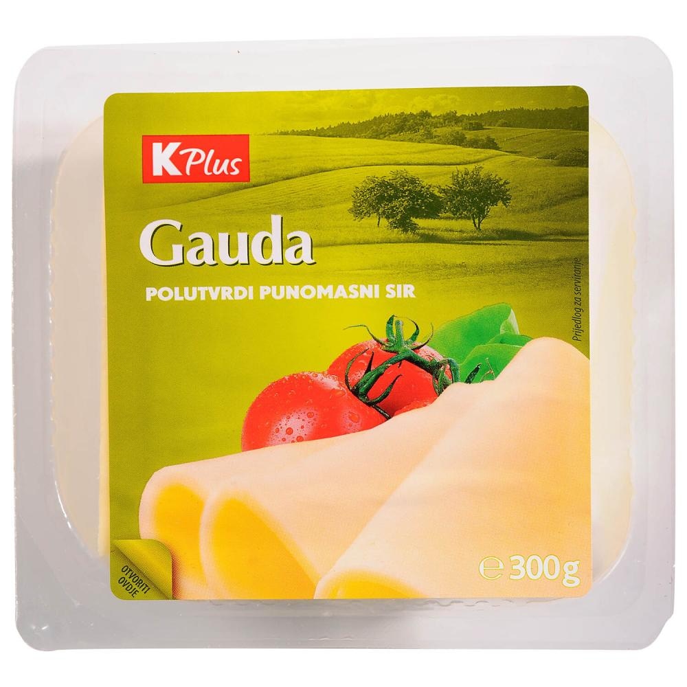 K Plus Gauda, Edamer sir 300g - Akcija u trgovini Konzum