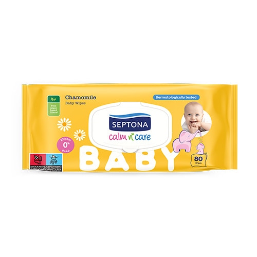 Septona Baby Vlažne maramice 80/3 - Akcija u trgovini Konzum