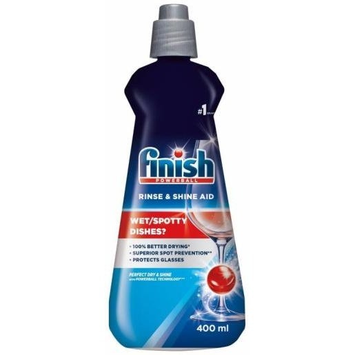 Sjajilo za perilicu posuđa rise aid shine&dry regular 400 ml Finish - Akcija u trgovini NTL