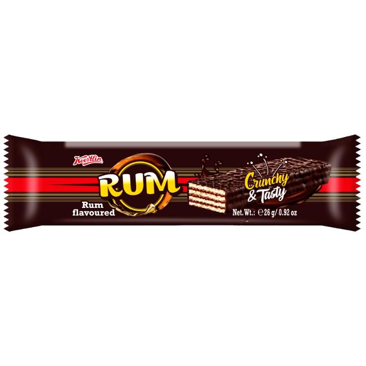 KOESTLIN Rum, Karat ili Mignon preliveni vafel 26g - Akcija u trgovini Mueller