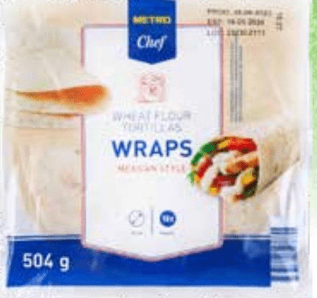 Metro Chef Tortilja pšenična 504 g, 15 cm x 18 kom - Akcija u trgovini Metro