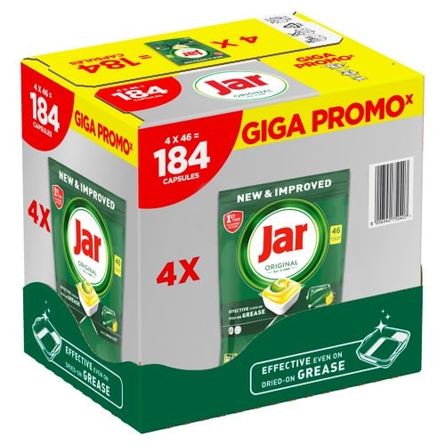 Jar Original Giga Pack kapsule za perilicu suđa 184 kapsula - Akcija u trgovini Grama