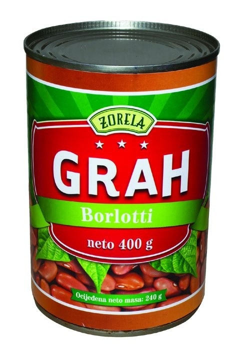 Zorela borlotti šareni grah 800 g Akcija u trgovini Bakmaz