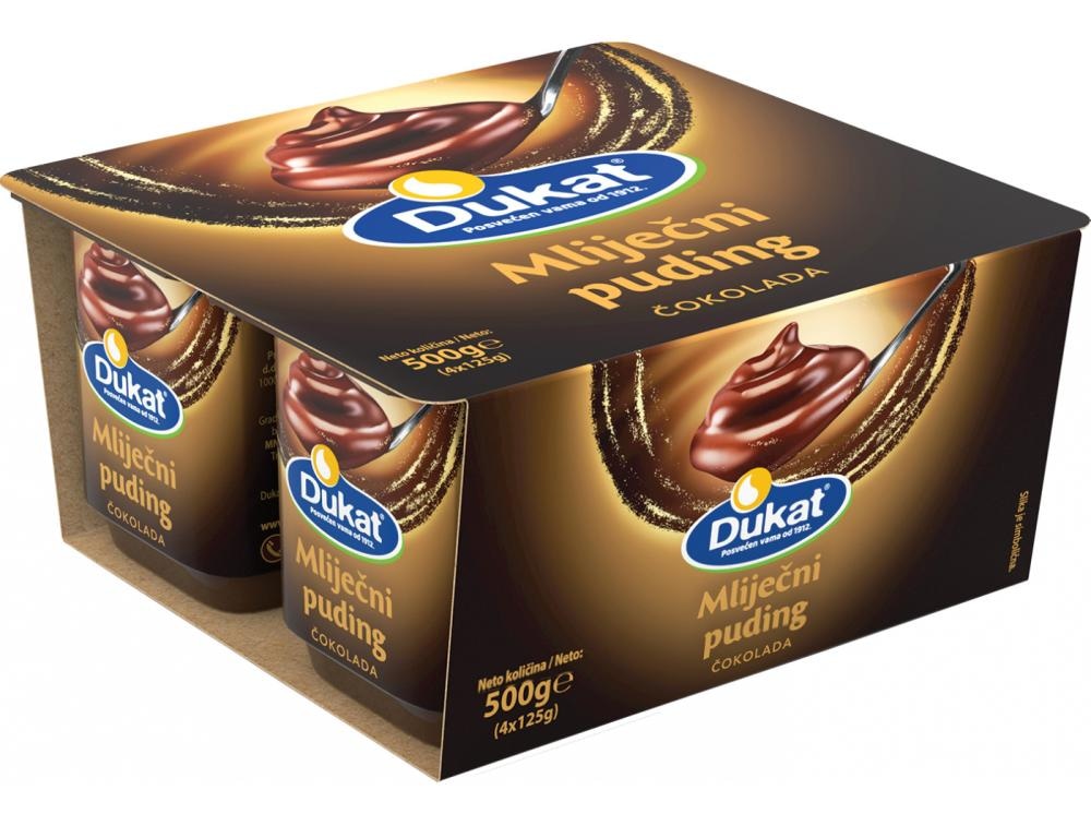 Dukat Mliječni puding 4x 125 g - Akcija u trgovini Plodine