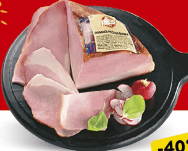 Domaća pečena šunka Plvac cca 1kg - Akcija u trgovini Konzum