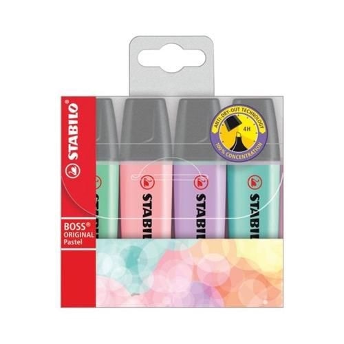 Stabilo Boss tekstmarker pastelni 4 kom Akcija u trgovini KTC