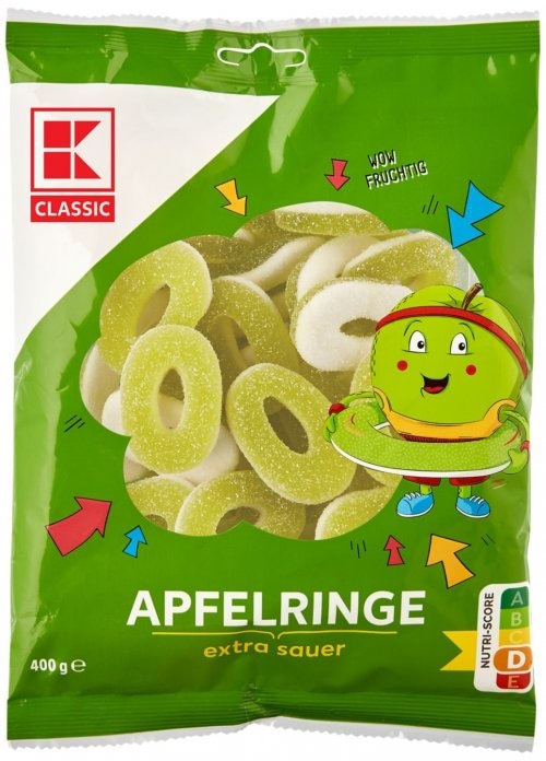 Bomboni gumeni Apfelringe 400 g K Classic - Akcija u trgovini Kaufland