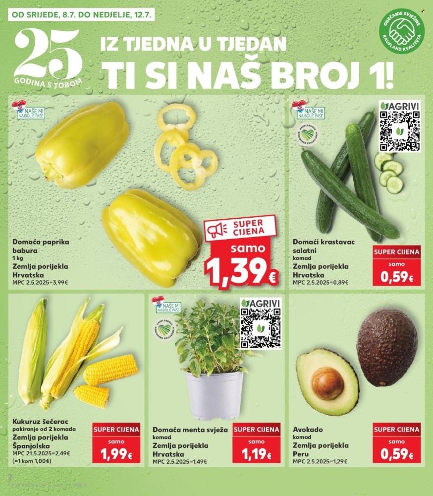 Domaći krastavac salatni 1 komad JAGRIVI Akcija u trgovini Kaufland
