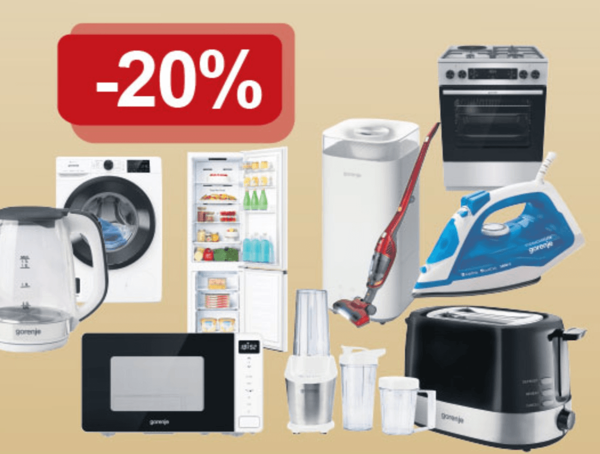 Odabrani asortiman bijele tehnike i malih kućanskih aparata Gorenje - Akcija u trgovini KTC