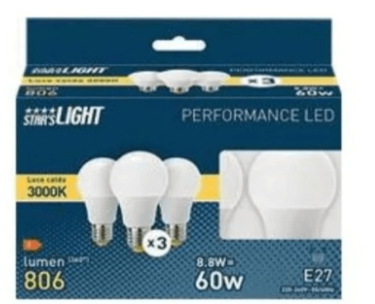3 LED žarulje 60W 3 kom Akcija u trgovini Eurospin