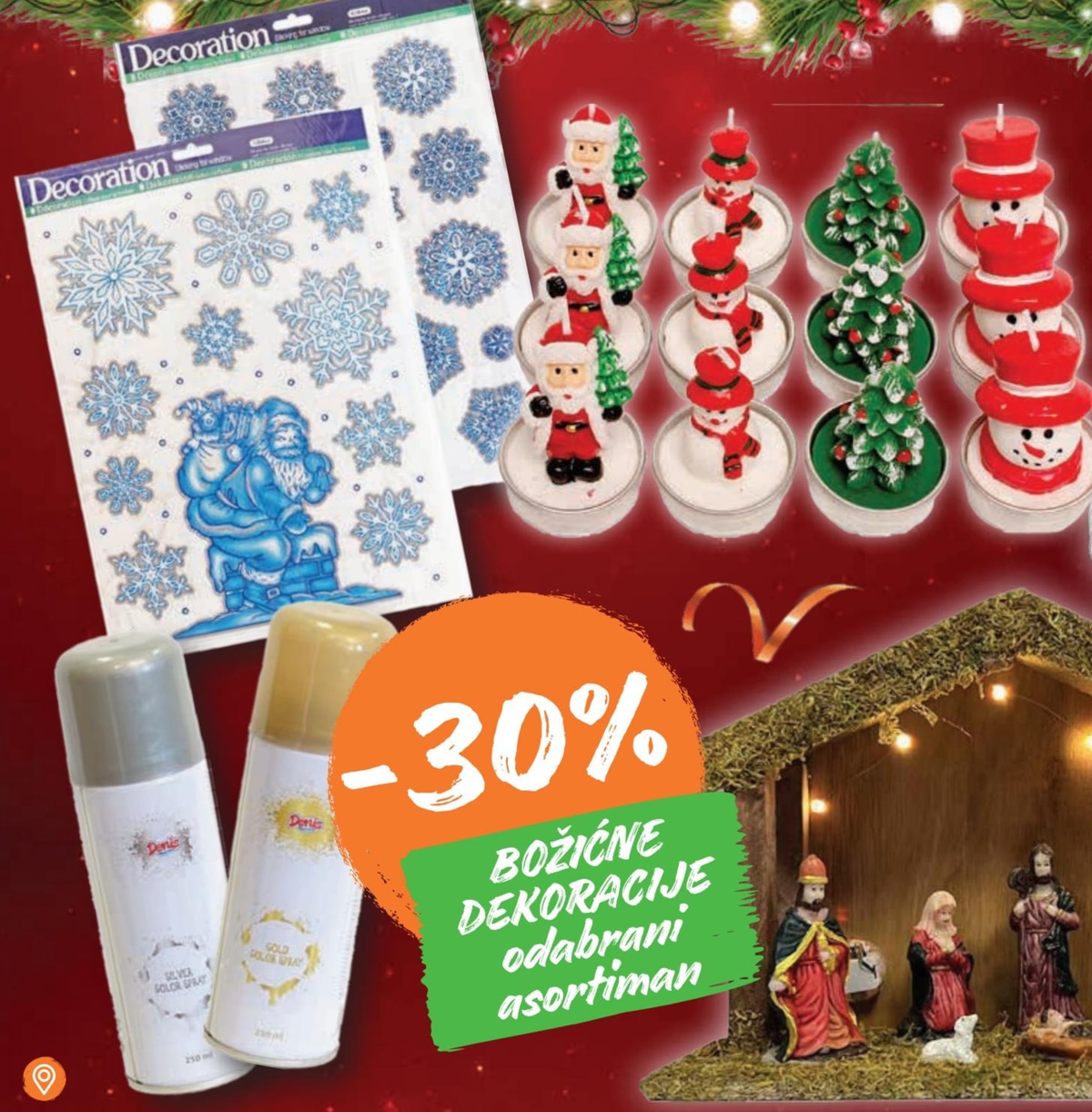 Decoration naljepnice za prozor - Akcija u trgovini Studenac