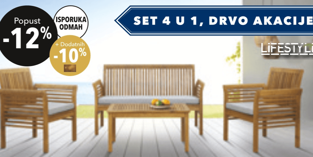 Set Harper S 4 komada LIFESTYLE - Akcija u trgovini Harvey Norman
