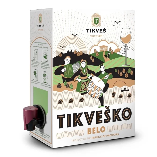 Tikveško Vino Bijelo 3 l - Akcija u trgovini Ribola
