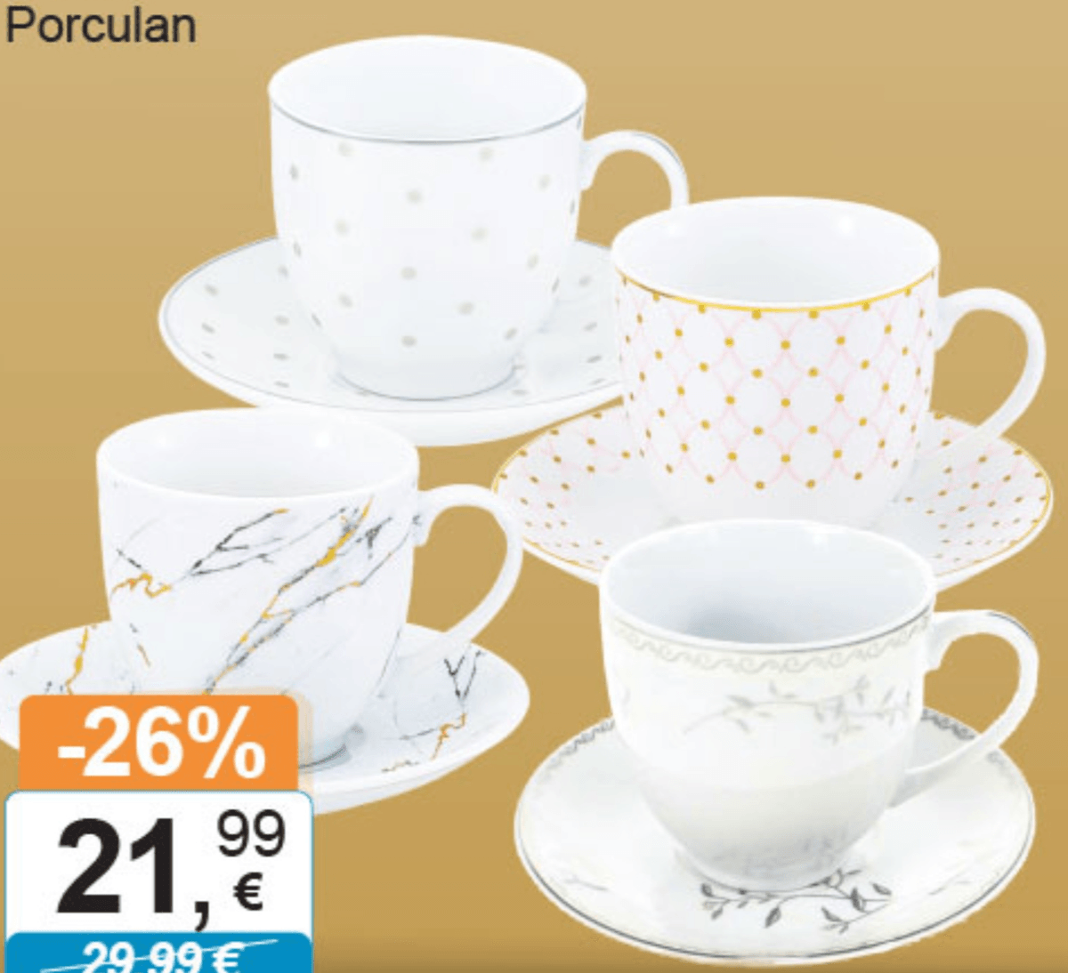 Set šalica za kavu 6 kom/set - Akcija u trgovini KTC