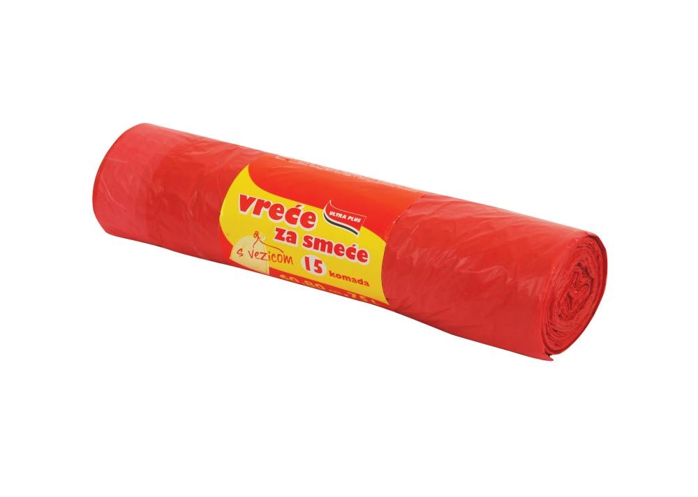 Ultra Plus Vreće za smeće s vezicom 15 kom - Akcija u trgovini Ribola