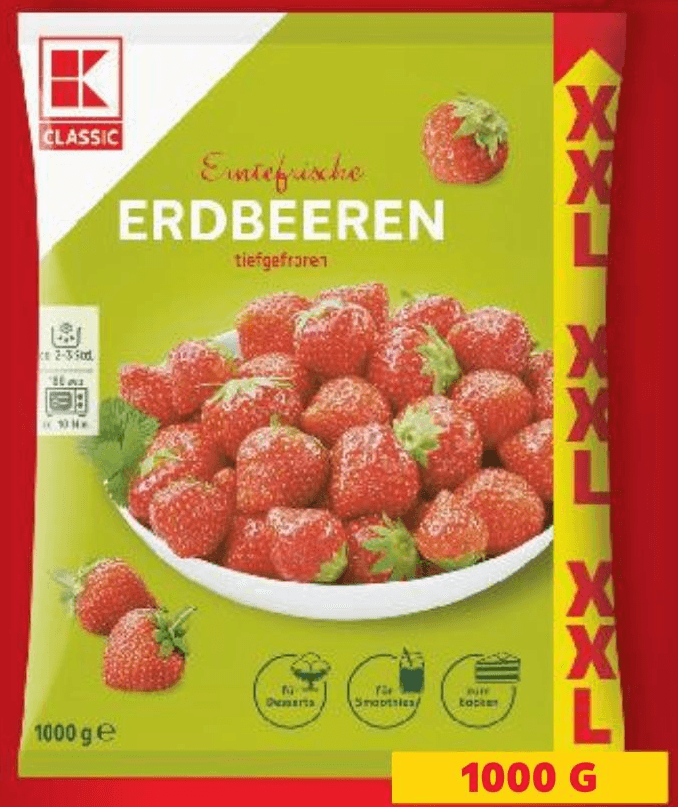Classic Smrznuto voće Jagode 1 kg Akcija u trgovini Kaufland