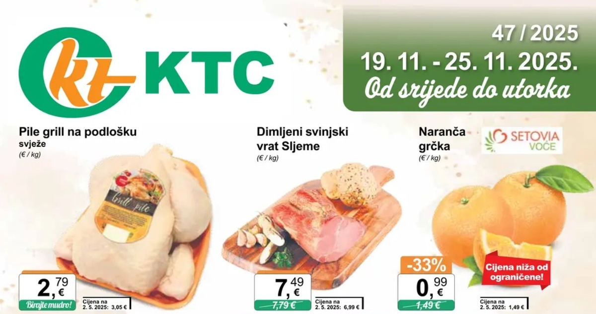 KTC katalog Široka potrošnja od 19.11. do 25.11.2025