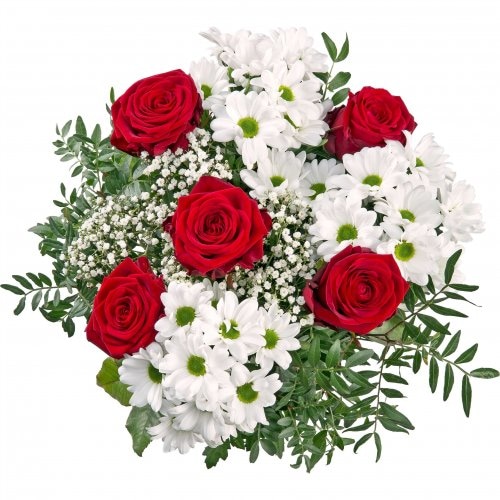Crveno bijeli buket 1 komad - Akcija u trgovini Kaufland