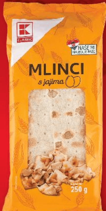 Mlinci s jajima 250 g Classic - Akcija u trgovini Kaufland