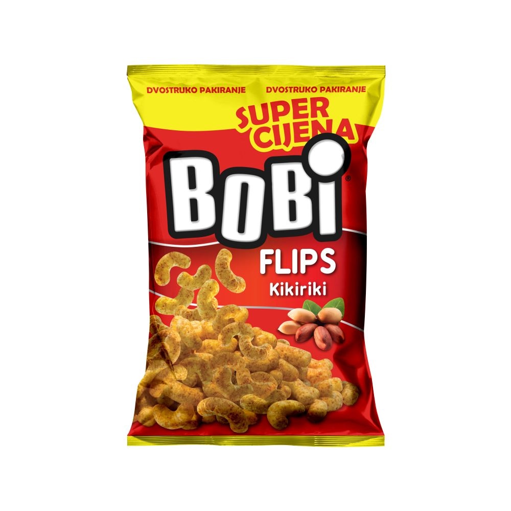 BOBI Flips kikiriki 180 g (2 x 90 g) - Akcija u trgovini Ribola