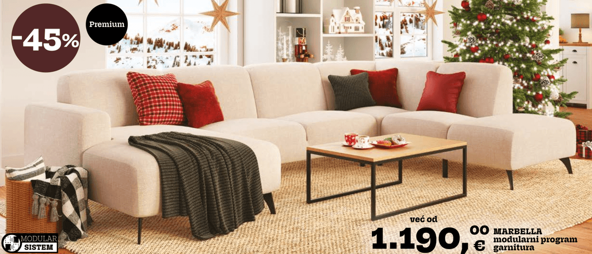 Marbella modularni program garnitura - Akcija u trgovini Prima