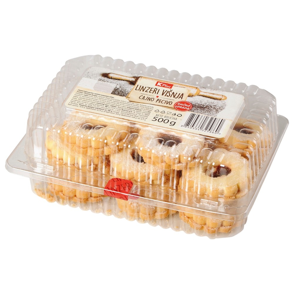 K Plus linzer 500 g Akcija u trgovini Konzum