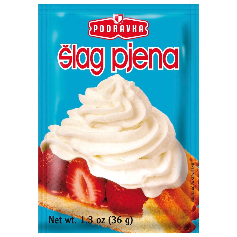 Šlag pjena s mlijekom Podravka 36 g - Akcija u trgovini KTC