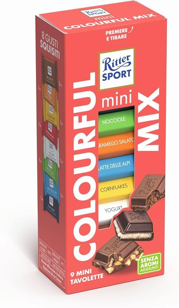 Ritter Sport mini MIX čokolada 116 g - 150 g Akcija u trgovini Mueller