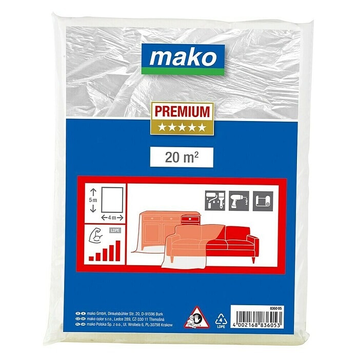 Mako Pokrivna folija 20 m² - Akcija u trgovini Bauhaus