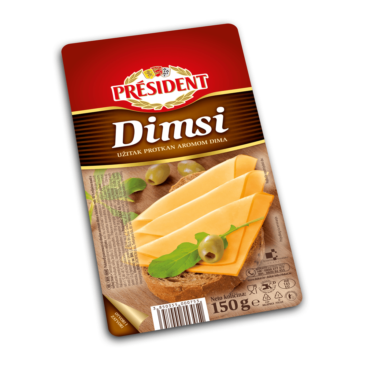 President Sir Dimsi 150 g - Akcija u trgovini Tommy