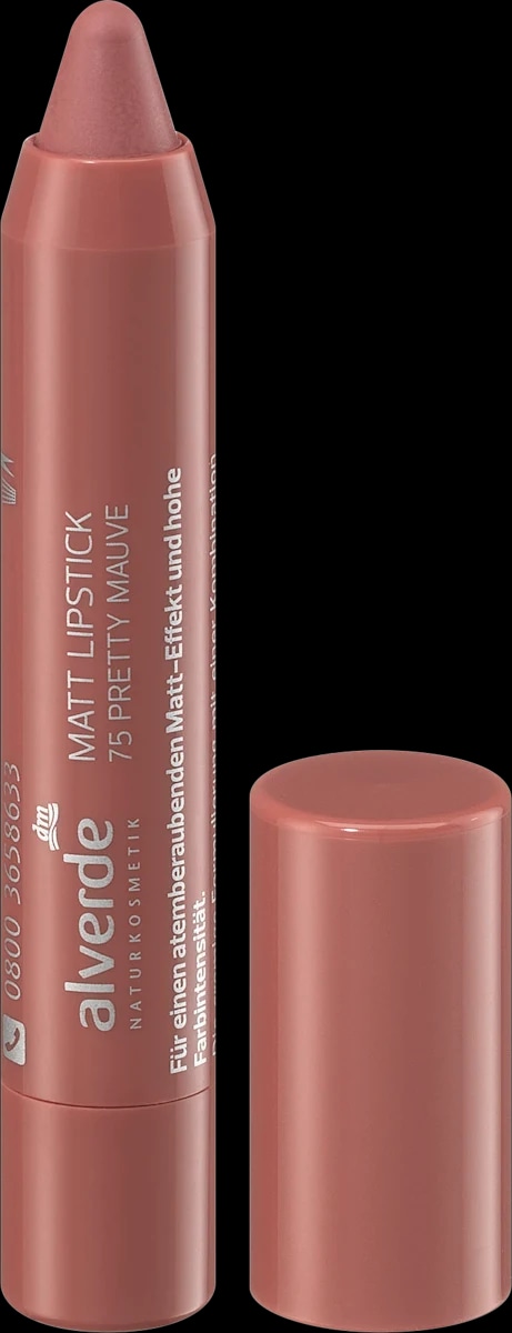 alverde NATURKOSMETIK mat ruž za usne u olovci - Akcija u trgovini Dm