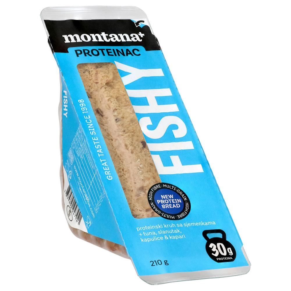 Montana Proteinac sendvič Fishy 210 g - Akcija u trgovini Konzum