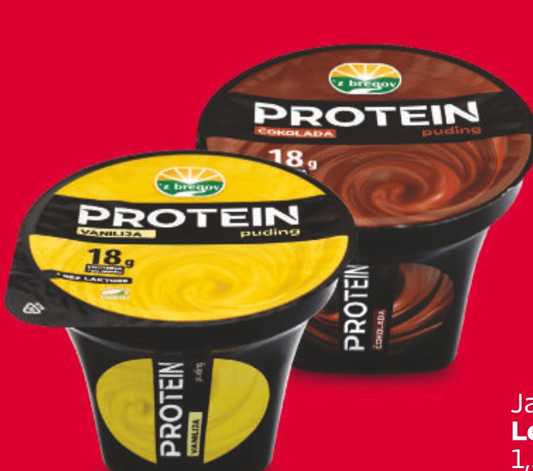 'z bregov, Vindija Mliječni proteinski puding 180 g - Akcija u trgovini Tommy