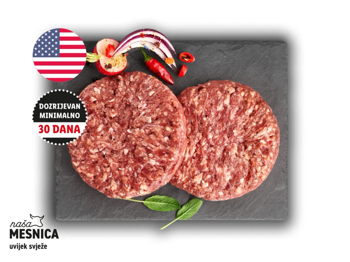 Meat (R)evolution Svježi Black Angus Prime burger 250 g - Akcija u trgovini Lidl