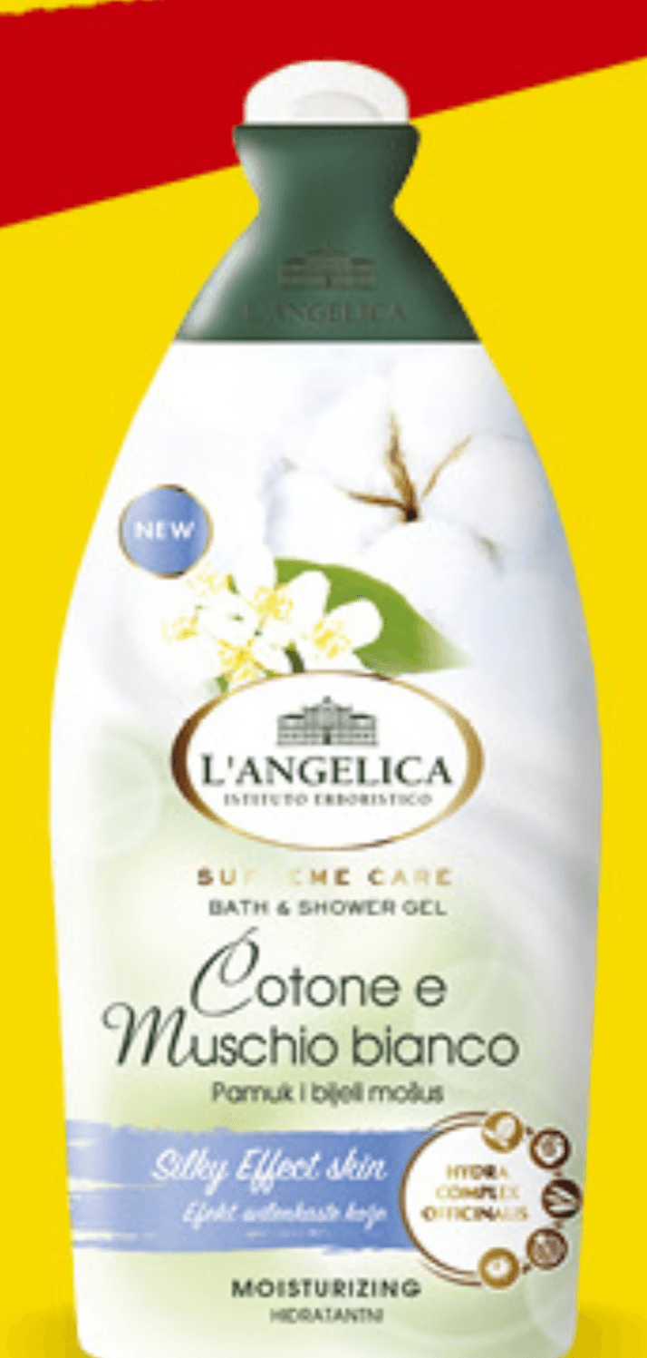 L'Angelica gel za tuširanje 500ml - Akcija u trgovini Konzum