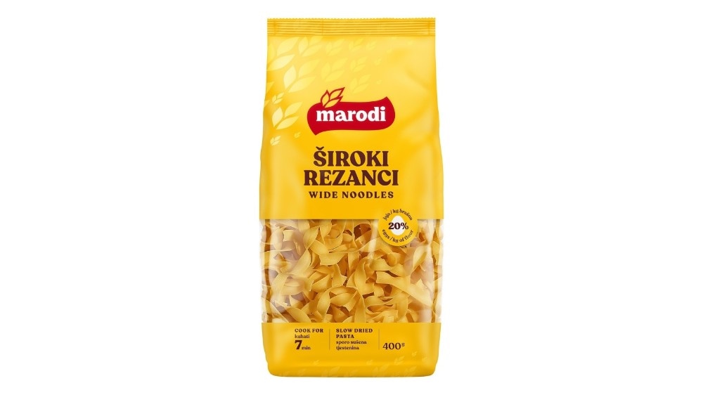 Tjestenina Marodi Ribana Kašica i Široki Rezanci 400 G - Akcija u trgovini 365 Market