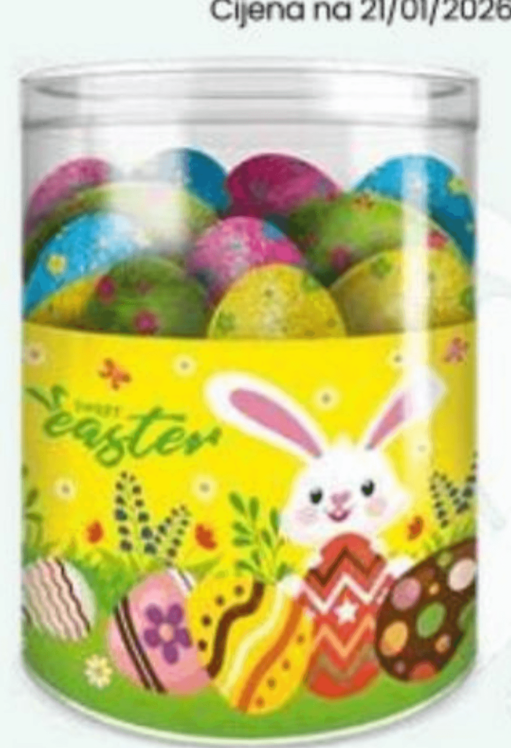 Jaja punjena karamelom i kikirikijem 414 g - Akcija u trgovini Eurospin