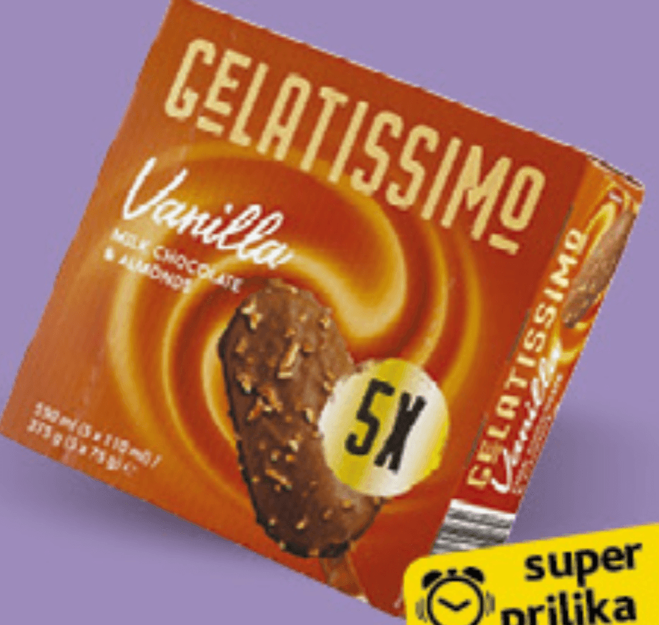 GELATISSIMO Vanilla 5x110ml - Akcija u trgovini Konzum