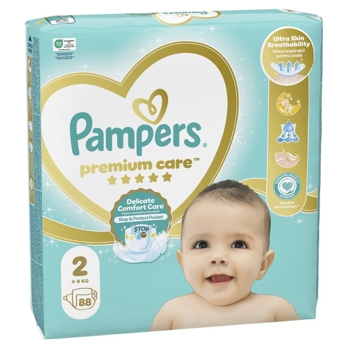 Pampers premium care jumbo pack pelene 88 kom. Akcija u trgovini Dm