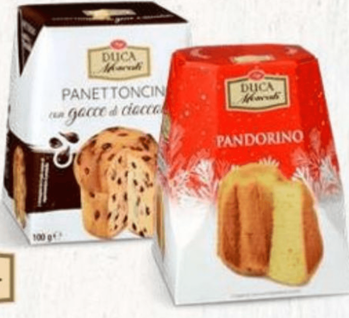 Duca Moscati Kolač Panettone s komadima čokolade/Pandorino 80 g - Akcija u trgovini Eurospin