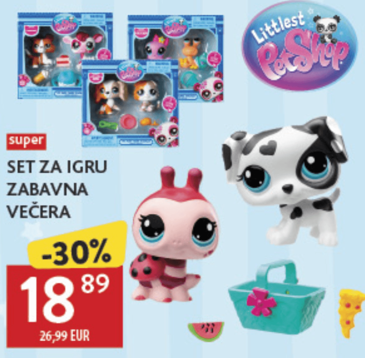 Littlest Pet Shop Set za igru zabavna večera - Akcija u trgovini Konzum